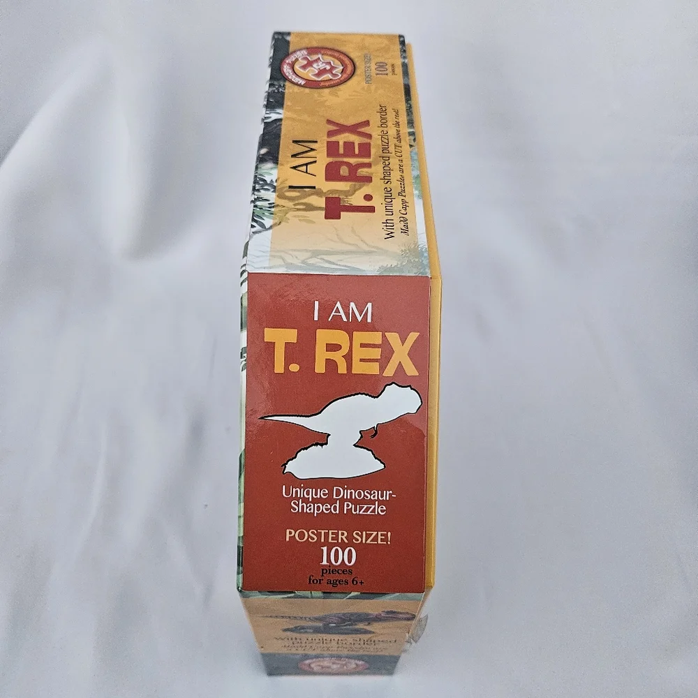 Madd Capp I AM T.REX Dinosaur-Shaped Jigsaw Puzzle, 100 Pieces